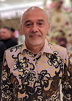 Christian Louboutin, shoe and fashion designer in Mumbai, at the NMACC Opening Gala