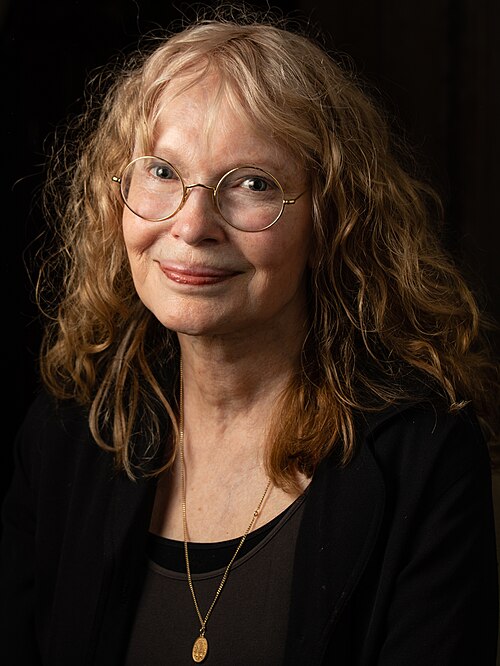 Actress Mia Farrow, captured at the Pulitzer Prizes in 2018