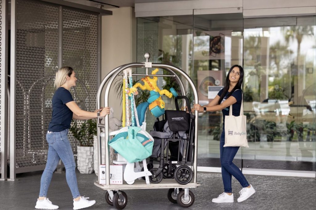 Maier has raised $12 million for BabyQuip, a platform that helps parents rent baby gear when they travel. (Credit: Courtesy of BabyQuip)