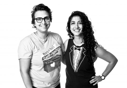 Mona Tavakoli Becky Gebhardt Rock n’ Roll Camp for Girls Los Angeles