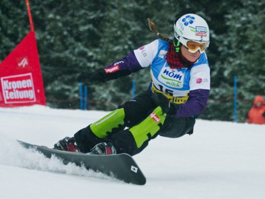 At 52, Austrian snowboarder Claudia Riegler said she has no plans of slowing down at the Winter Games. (Credit: Wikimedia Commons)