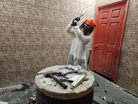 Rage Room Iran War Destruction Men Women