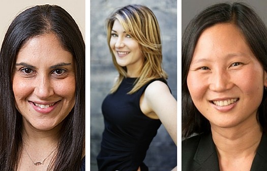 PlayDate Digital, Melody McCloskey of StyleSeat, and Amy Sheng of CellScope.