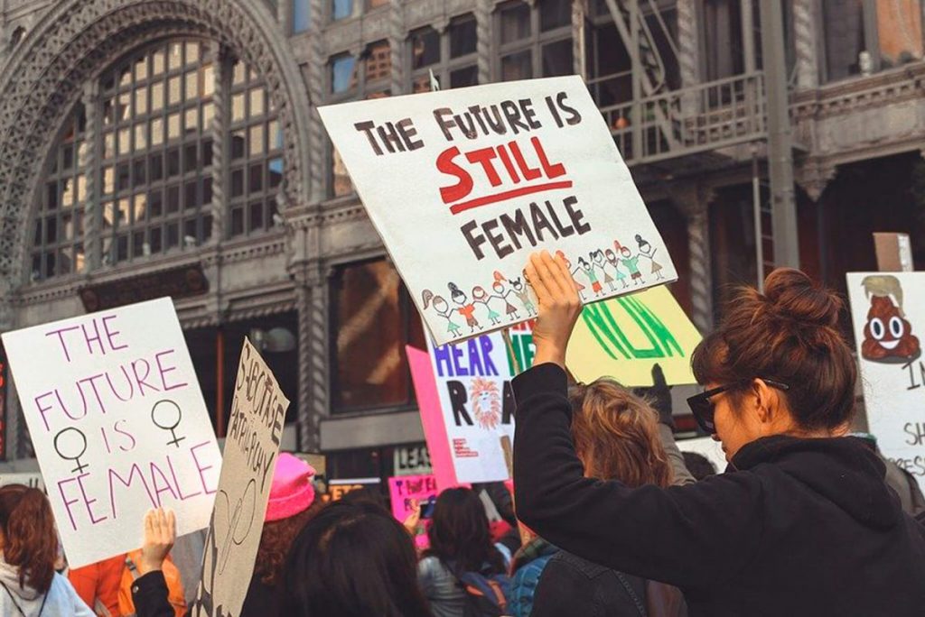 Signs from the 2018 Women's March capture the moment (Credit: Pixabay)