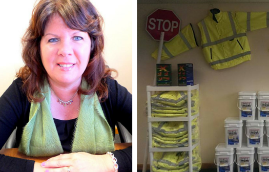 Kristine Jones started a business, New England Flagger Services, on a whim in an obscure, cutthroat industry.